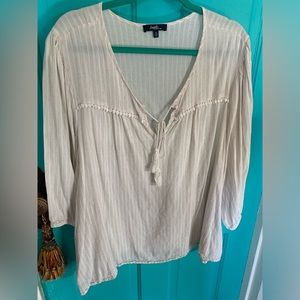 White Boho Top